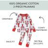 imageHonestBaby Celebration 2Piece Pajamas Sleepwear Pjs 100 Organic Cotton for Baby Toddler KidsLobster