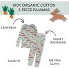 imageHonestBaby Celebration 2Piece Pajamas Sleepwear Pjs 100 Organic Cotton for Baby Toddler KidsRacing Rabbits