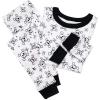 imageHonestBaby Celebration 2Piece Pajamas Sleepwear Pjs 100 Organic Cotton for Baby Toddler KidsTossed Skulls