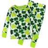 imageHonestBaby Celebration 2Piece Pajamas Sleepwear Pjs 100 Organic Cotton for Baby Toddler KidsFroggy Fortune