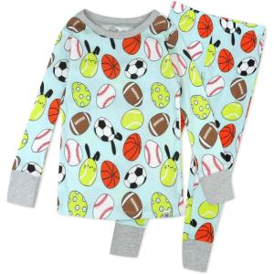 imageHonestBaby Celebration 2Piece Pajamas Sleepwear Pjs 100 Organic Cotton for Baby Toddler KidsEggcellent Player
