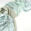 imageHonestBaby Multipack Reversible Bandana Drool Bibs Burpcloths Adjustable Snaps for Infant Baby BoysGirls 100 Organic CottonJumbo Leaf Sage