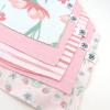 imageHonestBaby Multipack Reversible Bandana Drool Bibs Burpcloths Adjustable Snaps for Infant Baby BoysGirls 100 Organic CottonStrawberry Cream