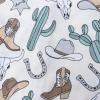 imageHonestBaby 2Piece Pajamas Sleepwear Pjs 100 Organic Cotton for Baby Toddler Kids BoyCowboys