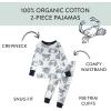 imageHonestBaby 2Piece Pajamas Sleepwear Pjs 100 Organic Cotton for Baby Toddler Kids BoyCrabs