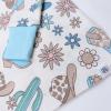 imageHonestBaby 2Piece Pajamas Sleepwear Pjs 100 Organic Cotton for Baby Toddler Kids BoyDesert Charmer Aqua
