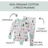 imageHonestBaby 2Piece Pajamas Sleepwear Pjs 100 Organic Cotton for Baby Toddler Kids BoyGroovy Camper