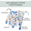 imageHonestBaby 2Piece Pajamas Sleepwear Pjs 100 Organic Cotton for Baby Toddler Kids BoyRoute 66