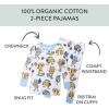 imageHonestBaby 2Piece Pajamas Sleepwear Pjs 100 Organic Cotton for Baby Toddler Kids BoyVictory Slumber