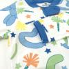 imageHonestBaby Sleep and Play Footed Pajamas OnePiece Sleeper Jumpsuit ZipFront Pjs Organic Cotton for Baby Girls UnisexBirthday Bash Blue