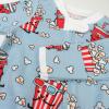 imageHonestBaby Sleep and Play Footed Pajamas OnePiece Sleeper Jumpsuit ZipFront Pjs Organic Cotton for Baby Girls UnisexCinema Snacks