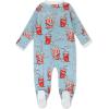 imageHonestBaby Sleep and Play Footed Pajamas OnePiece Sleeper Jumpsuit ZipFront Pjs Organic Cotton for Baby Girls UnisexCinema Snacks