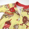 imageHonestBaby Sleep and Play Footed Pajamas OnePiece Sleeper Jumpsuit ZipFront Pjs Organic Cotton for Baby Girls UnisexFast Food Frenzy