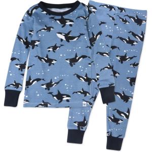 imageHonestBaby 2Piece Pajamas Sleepwear Pjs 100 Organic Cotton for Baby Toddler Kids BoyWhales