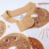 imageHonestBaby Sleep ampamp Play Footed Onepiece Pajama Sleeper 100 Organic Cotton Baby BoysBagel Schmagel