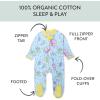 imageHonestBaby Sleep ampamp Play Footed Onepiece Pajama Sleeper 100 Organic Cotton Baby BoysCutie Loops