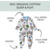 imageHonestBaby Sleep ampamp Play Footed Onepiece Pajama Sleeper 100 Organic Cotton Baby BoysDino Digs