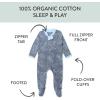 imageHonestBaby Sleep ampamp Play Footed Onepiece Pajama Sleeper 100 Organic Cotton Baby BoysMy Ride