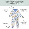 imageHonestBaby Sleep ampamp Play Footed Onepiece Pajama Sleeper 100 Organic Cotton Baby BoysRoute 66
