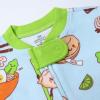 imageHonestBaby Sleep ampamp Play Footed Onepiece Pajama Sleeper 100 Organic Cotton Baby BoysWok N Roll Blue