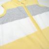 imageHonestBaby Zip Front Wearable Blanket 100 Organic Cotton for Infant Baby Boys GirlsBold Stripe Banana Butter