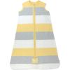 imageHonestBaby Zip Front Wearable Blanket 100 Organic Cotton for Infant Baby Boys GirlsBold Stripe Banana Butter