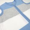 imageHonestBaby Zip Front Wearable Blanket 100 Organic Cotton for Infant Baby Boys GirlsBold Stripe Blueberry