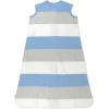 imageHonestBaby Zip Front Wearable Blanket 100 Organic Cotton for Infant Baby Boys GirlsBold Stripe Blueberry