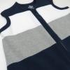 imageHonestBaby Zip Front Wearable Blanket 100 Organic Cotton for Infant Baby Boys GirlsJumbo Stripe Navy
