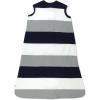 imageHonestBaby Zip Front Wearable Blanket 100 Organic Cotton for Infant Baby Boys GirlsJumbo Stripe Navy