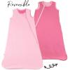 imageHonestBaby Zip Front Wearable Blanket 100 Organic Cotton for Infant Baby Boys GirlsPink