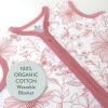 imageHonestBaby Zip Front Wearable Blanket 100 Organic Cotton for Infant Baby Boys GirlsSketchy Floral Pink