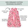 imageHonestBaby Zip Front Wearable Blanket 100 Organic Cotton for Infant Baby Boys GirlsStrawberry Slice