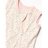 imageHonestBaby Zip Front Wearable Blanket 100 Organic Cotton for Infant Baby Boys GirlsSugar Swizzle Linear Dot Pink