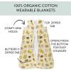 imageHonestBaby Zip Front Wearable Blanket 100 Organic Cotton for Infant Baby Boys GirlsSweet Banana