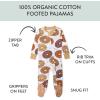 imageNonslip Footed Pajamas Onepiece Sleeper Zipfront Pjs 100 Organic Cotton for Baby BoysBagel Schmagel