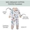 imageNonslip Footed Pajamas Onepiece Sleeper Zipfront Pjs 100 Organic Cotton for Baby BoysCowboys