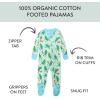 imageNonslip Footed Pajamas Onepiece Sleeper Zipfront Pjs 100 Organic Cotton for Baby BoysDill Licious Pickle Ball