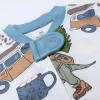 imageNonslip Footed Pajamas Onepiece Sleeper Zipfront Pjs 100 Organic Cotton for Baby BoysDino Digs