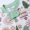 imageNonslip Footed Pajamas Onepiece Sleeper Zipfront Pjs 100 Organic Cotton for Baby BoysGroovy Camper