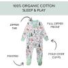 imageNonslip Footed Pajamas Onepiece Sleeper Zipfront Pjs 100 Organic Cotton for Baby BoysGroovy Camper