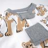 imageNonslip Footed Pajamas Onepiece Sleeper Zipfront Pjs 100 Organic Cotton for Baby BoysLion