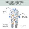 imageNonslip Footed Pajamas Onepiece Sleeper Zipfront Pjs 100 Organic Cotton for Baby BoysRoute 66