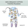 imageNonslip Footed Pajamas Onepiece Sleeper Zipfront Pjs 100 Organic Cotton for Baby BoysVictory Slumber