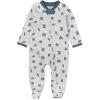 imageHonestBaby Sleep ampamp Play Footed Onepiece Pajama Sleeper 100 Organic Cotton Baby BoysDashes Gray Heather
