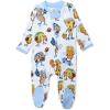 imageHonestBaby Sleep ampamp Play Footed Onepiece Pajama Sleeper 100 Organic Cotton Baby BoysVictory Slumber
