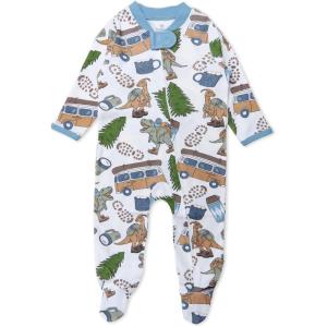 imageHonestBaby Sleep ampamp Play Footed Onepiece Pajama Sleeper 100 Organic Cotton Baby BoysDino Digs