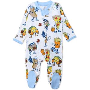 imageHonestBaby Sleep ampamp Play Footed Onepiece Pajama Sleeper 100 Organic Cotton Baby BoysVictory Slumber