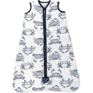 imageHonestBaby Zip Front Wearable Blanket 100 Organic Cotton for Infant Baby Boys GirlsCrabs