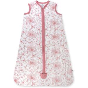 imageHonestBaby Zip Front Wearable Blanket 100 Organic Cotton for Infant Baby Boys GirlsSketchy Floral Pink